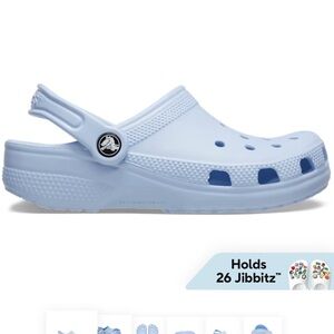 Crocs Kids Classic Clog - Light Blue- Calcite -J6 Big Kids